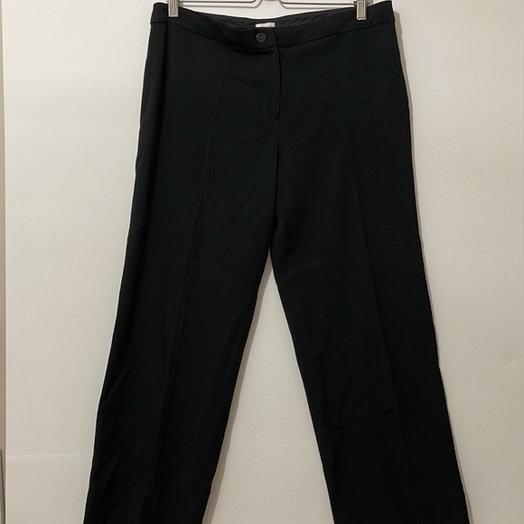 Armani Collezioni Vintage Wool Black Ankle Trousers